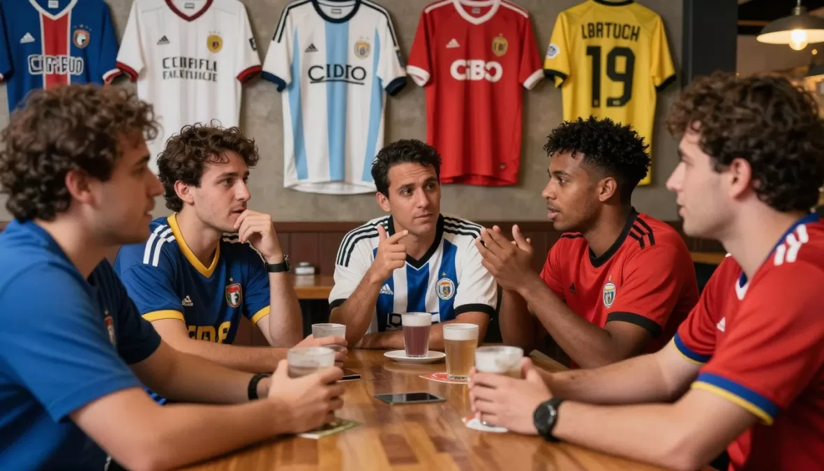 fans debating football greatness