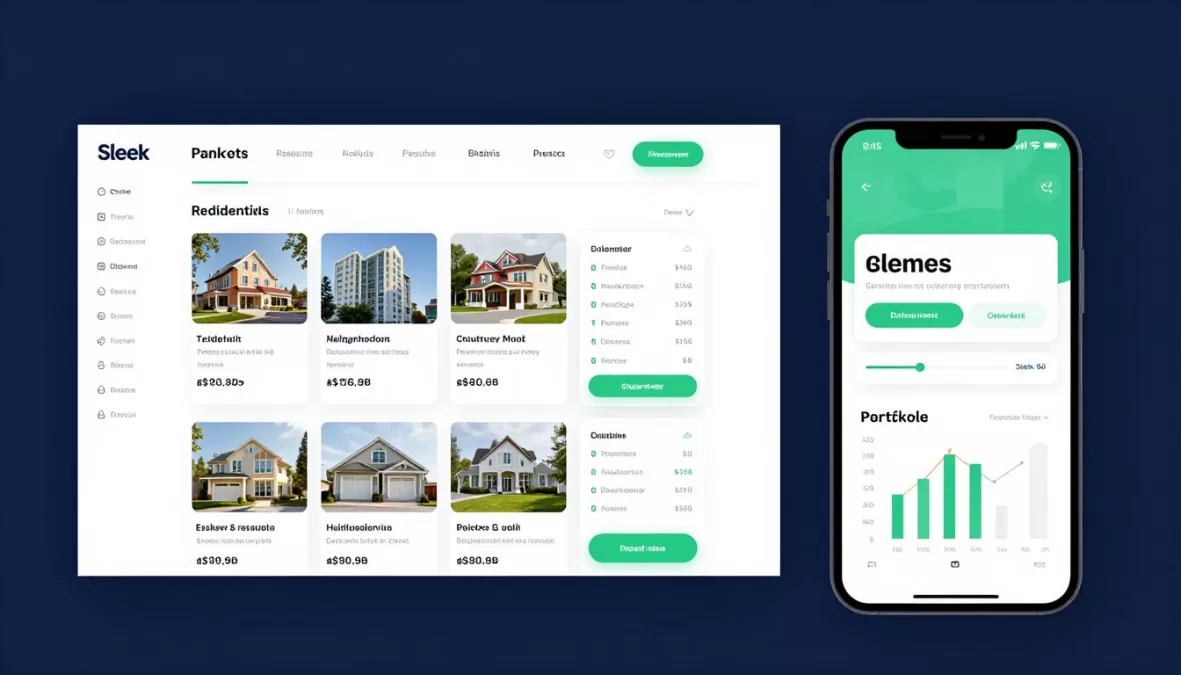 modern real estate technology platform interface