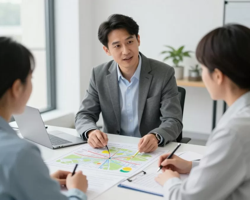 relocation expert consultation with client