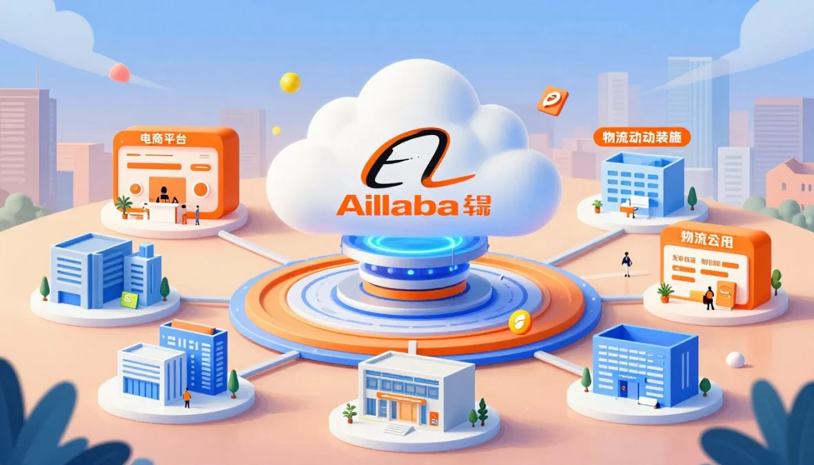 Alibaba artificial intelligence showing e-commerce and cloud computing infrastructure