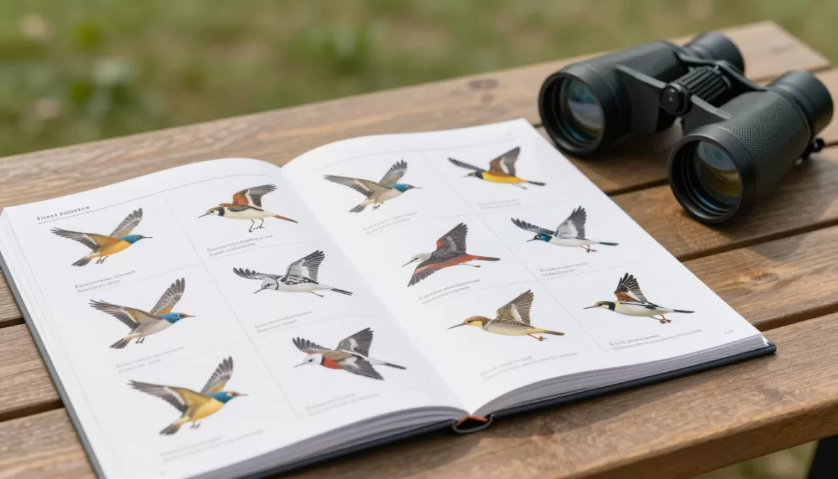 Bird identification guide showing fast-flying species