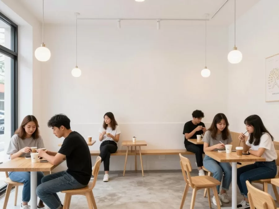 Chamberlain Coffee cafe location interior showing brand aesthetic