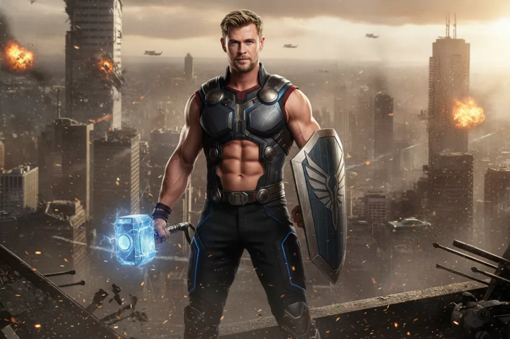 Chris Hemsworth representing action franchise success and streaming deals
