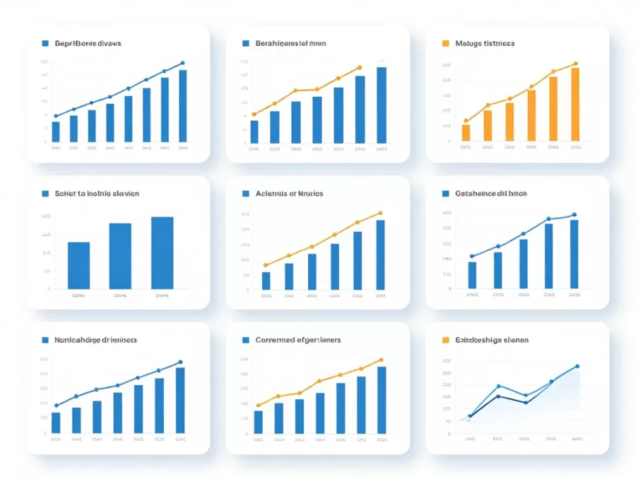 Data analysis charts showing Netflix metrics