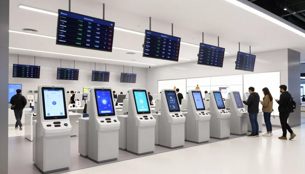 Digital transformation in retail showing technology integration