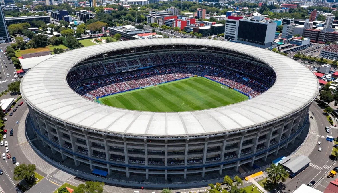 Estadio Azteca in Mexico City filled with fans during world cup