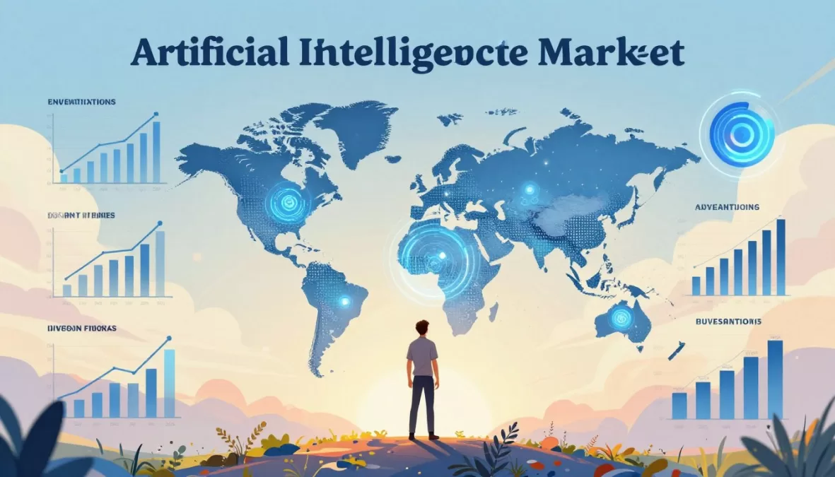 Future artificial intelligence market outlook showing growth projections and technology evolution