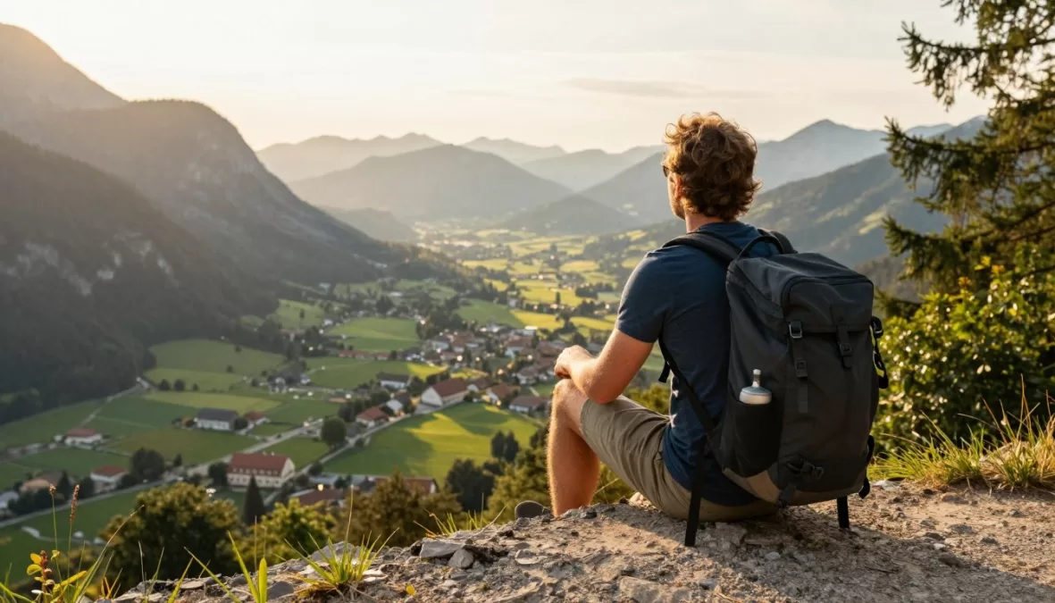 Inspiring travel scene from hidden European destination encouraging exploration