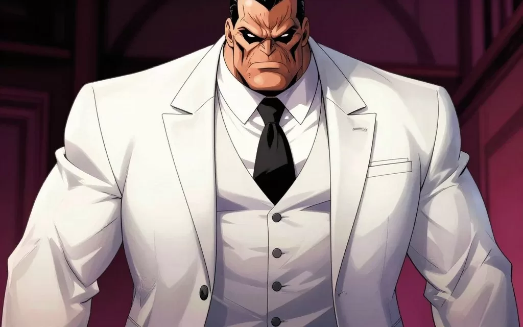 Kingpin as the massive villain with his distinctive wide frame design