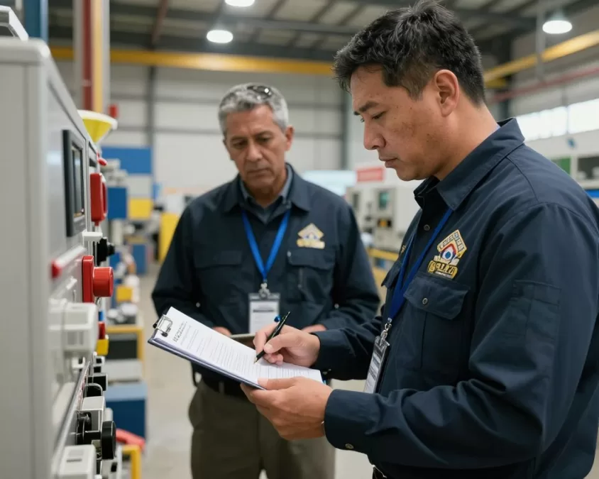 OSHA safety inspection at industrial site