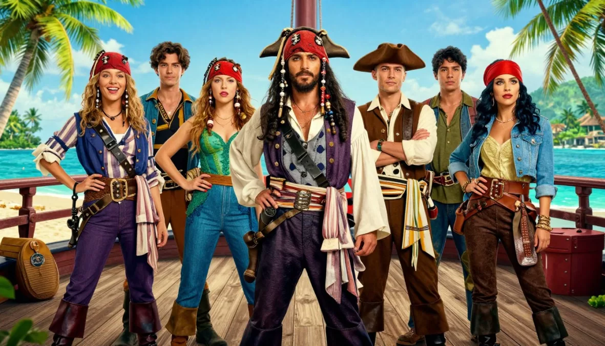 One Piece Straw Hat Pirates crew together