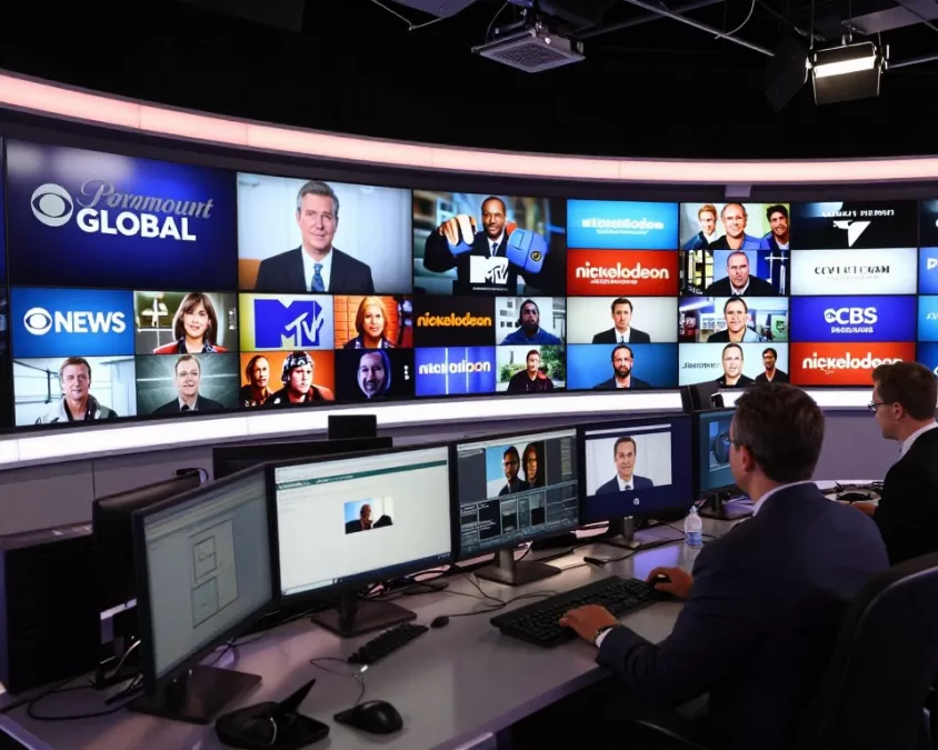 Paramount Global television networks broadcasting news and entertainment content