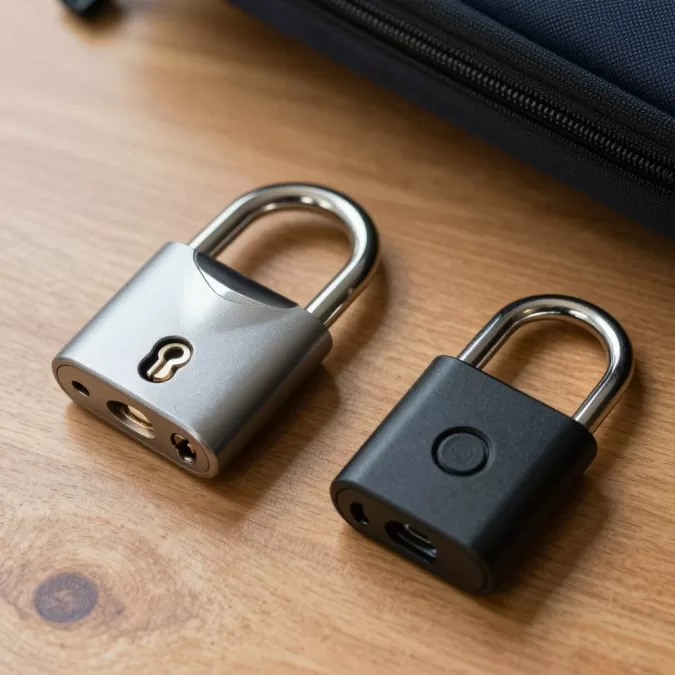 Portable door lock and cable lock for travel security