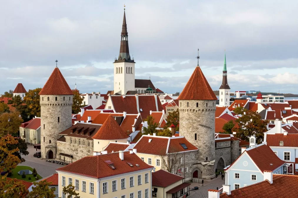 Tallinn Estonia medieval old town with towers showcasing hidden European destination