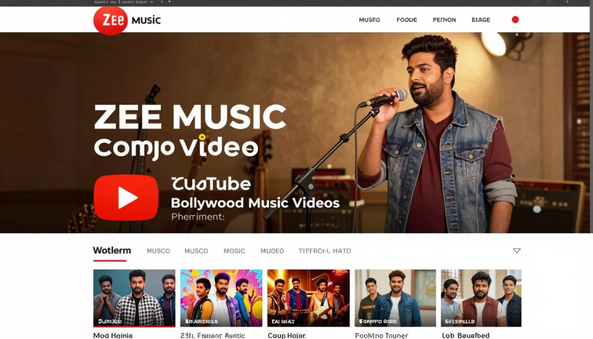 Zee Music Company YouTube channel featuring Bollywood music videos