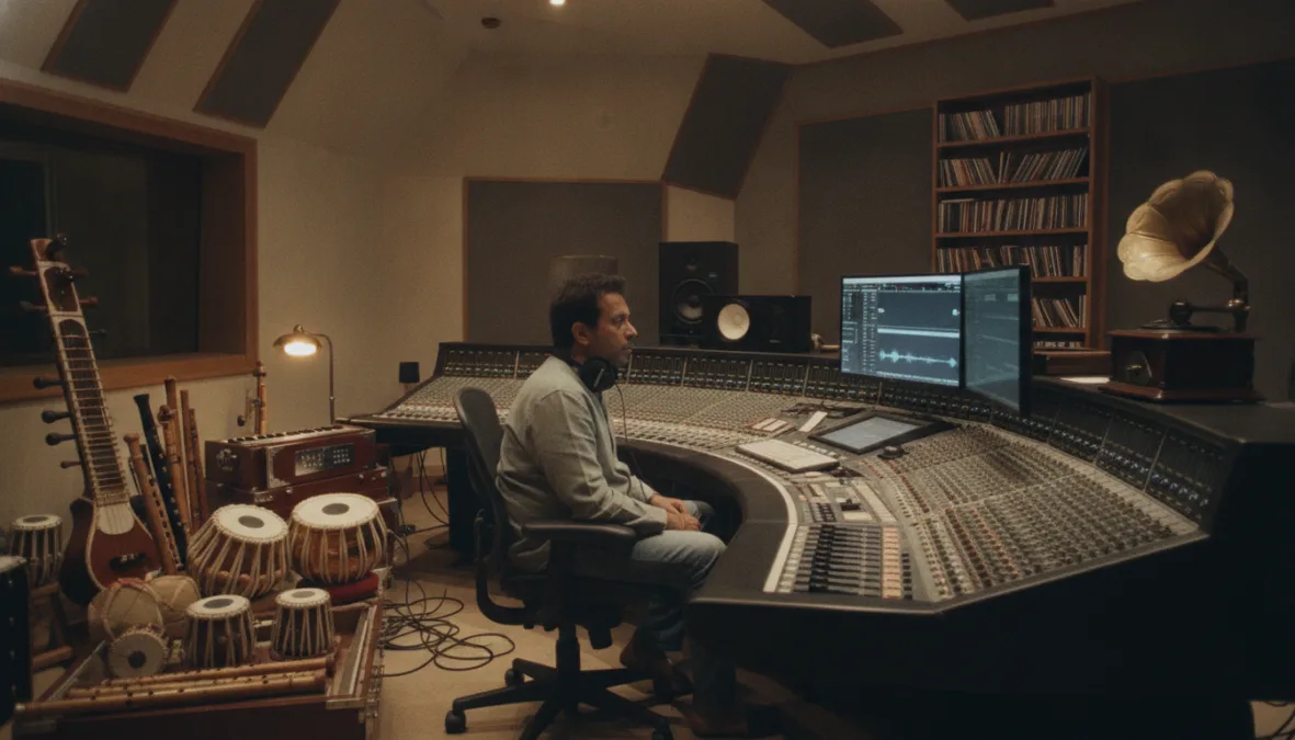 A.R. Rahman music recording session for Batwara 1947