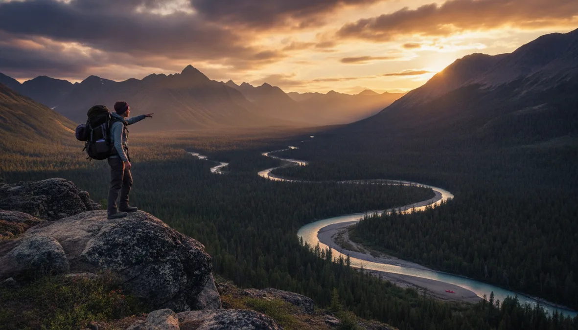 Adventure travel photography in natural setting