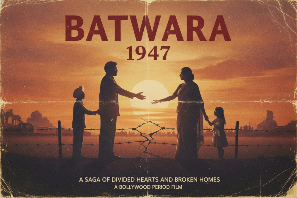 Batwara 1947 movie poster featuring historical partition theme