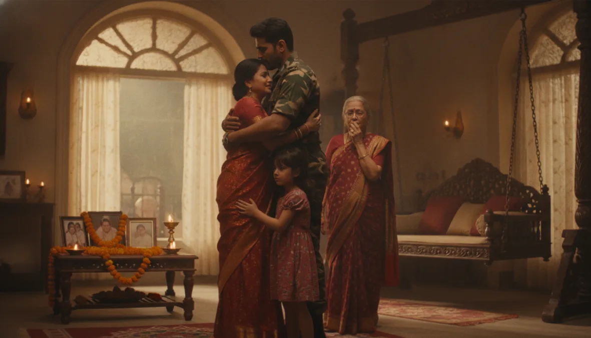 Border 2 emotional family scene filming