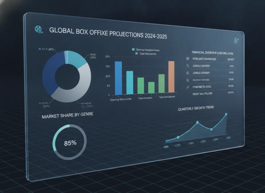Box office collection analysis charts and graphs