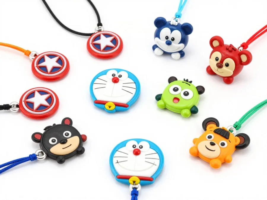 Cartoon character rakhi designs for children including Avengers and Doraemon