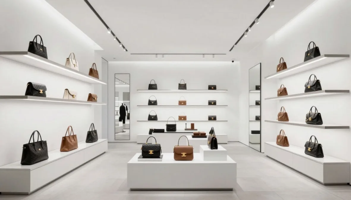Celine minimalist boutique interior design