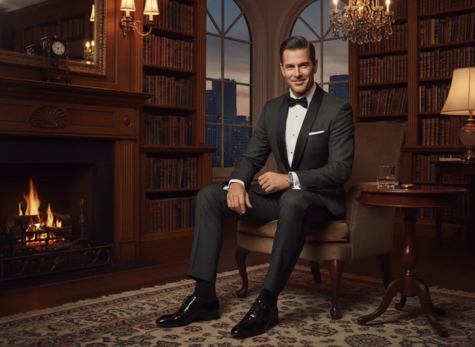 Dapper actor in elegant formal wear