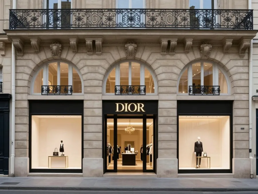 Dior flagship store exterior in Paris