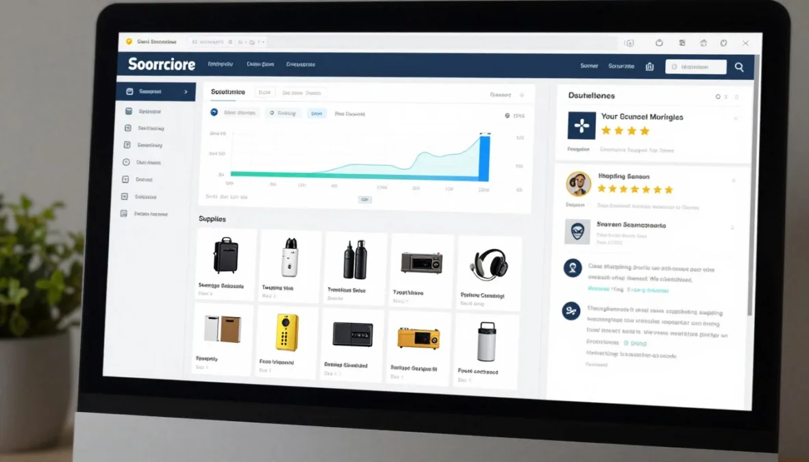 Dropshipping supplier directory showing product options and shipping details