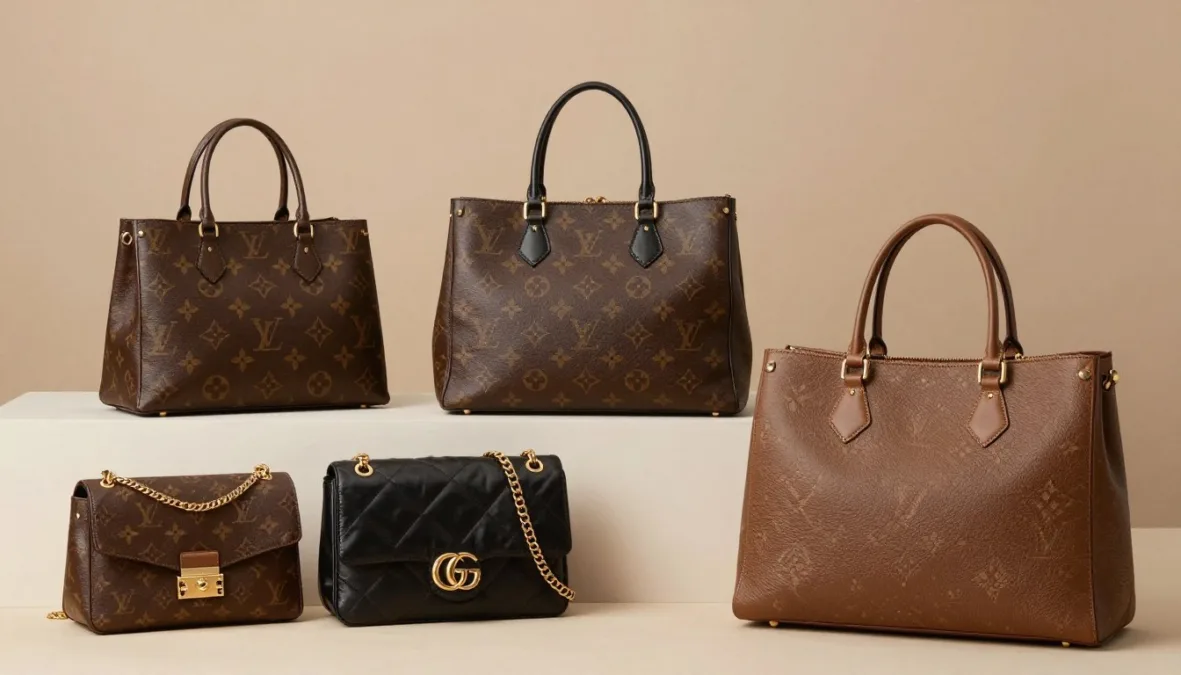 Elegant luxury handbag collection representing timeless investment