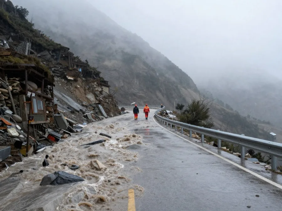 Flash floods and landslides in Himalayan area
