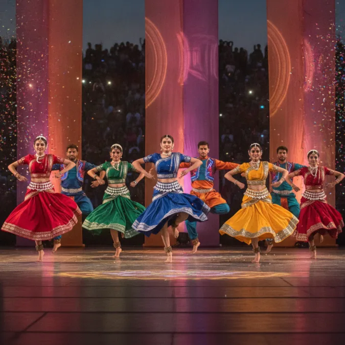 Folk dance integration in modern choreography