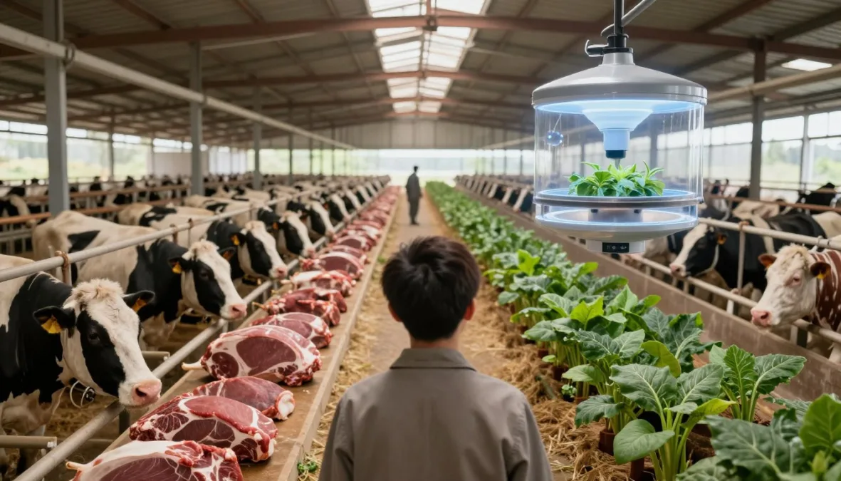 Future of meat consumption showing traditional and alternative proteins