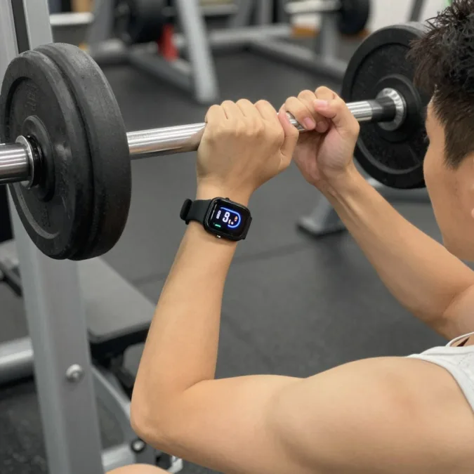 Gym workout tracking with smartwatch