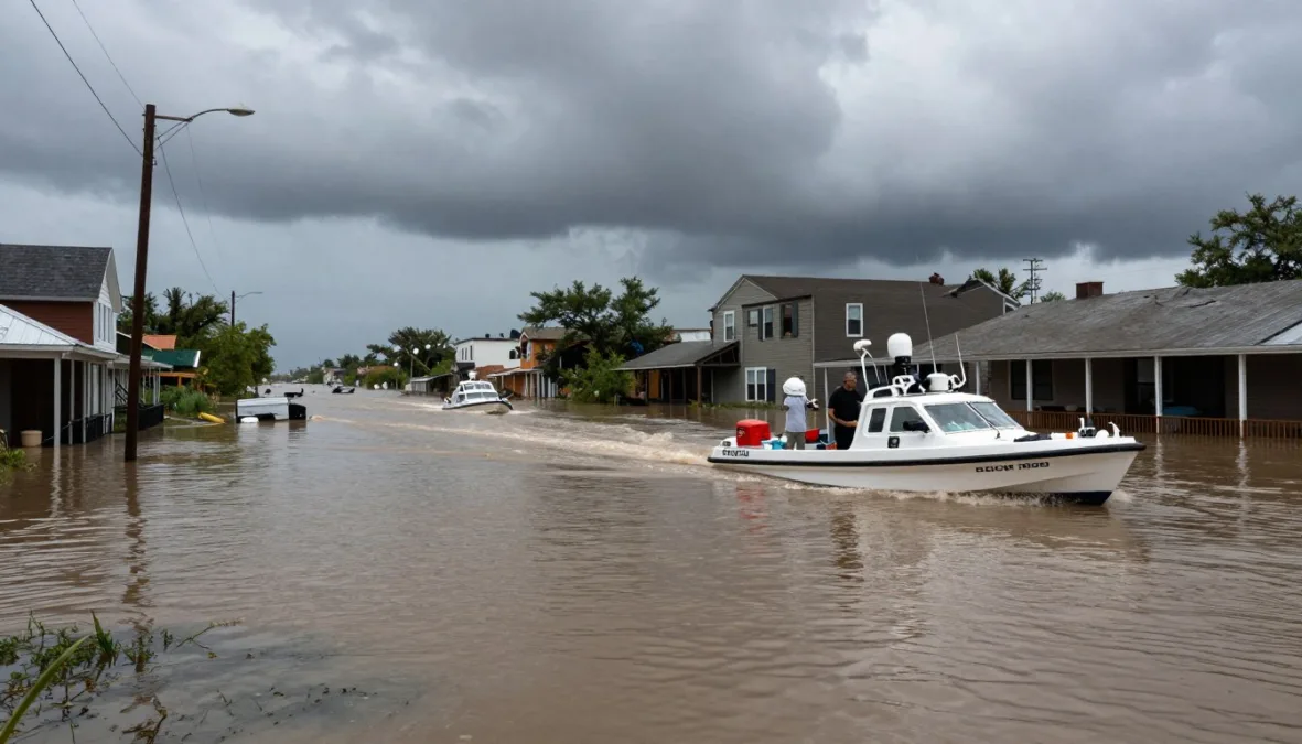 Hurricane Katrina flooding in New Orleans