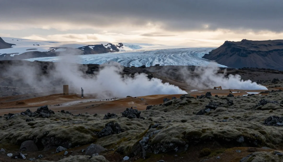 Iceland's remote highlands showcasing volcanic landscape in complete silence