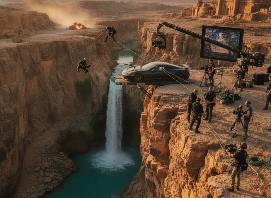 International spy thriller location filming