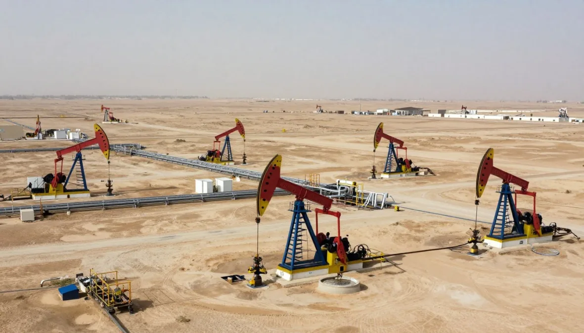 Iraqi oil fields during the 2026 Strait of Hormuz War export crisis