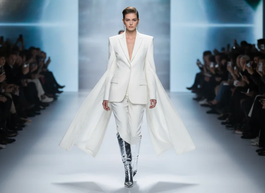 Kaia Gerber young supermodel on fashion week runway