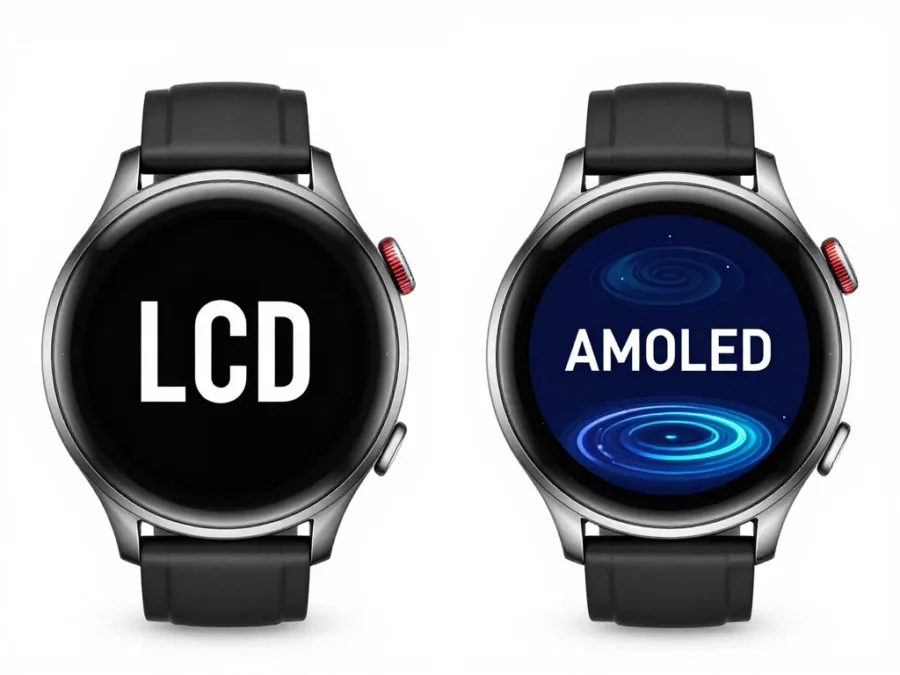 LCD display technology in budget smartwatches