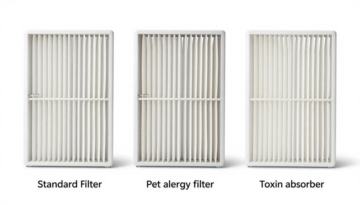 Levoit Core 300 replacement filter options displayed