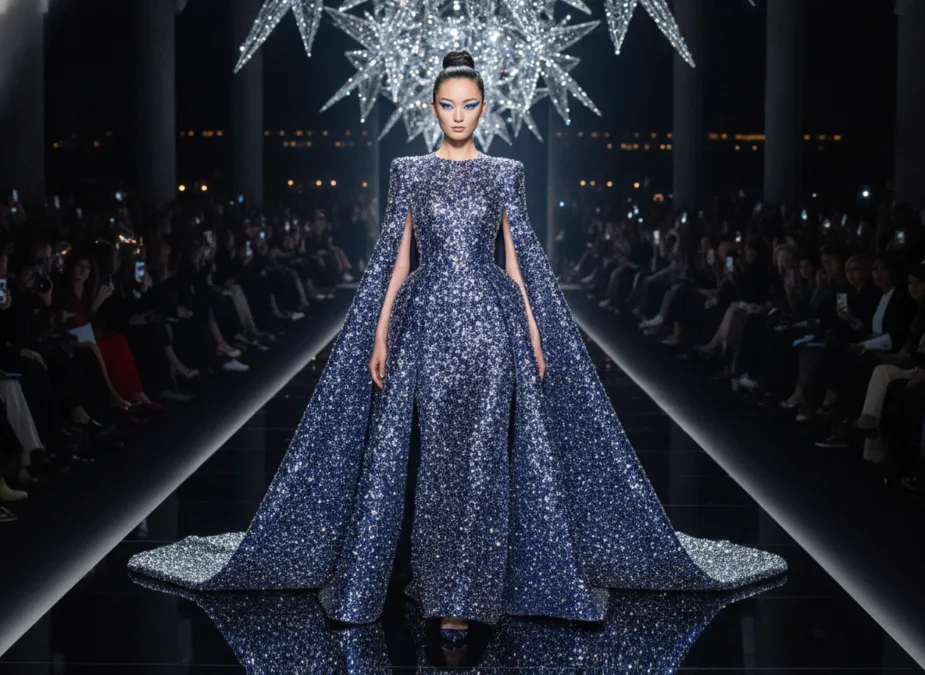 Liu Wen Asian supermodel on international high fashion runway