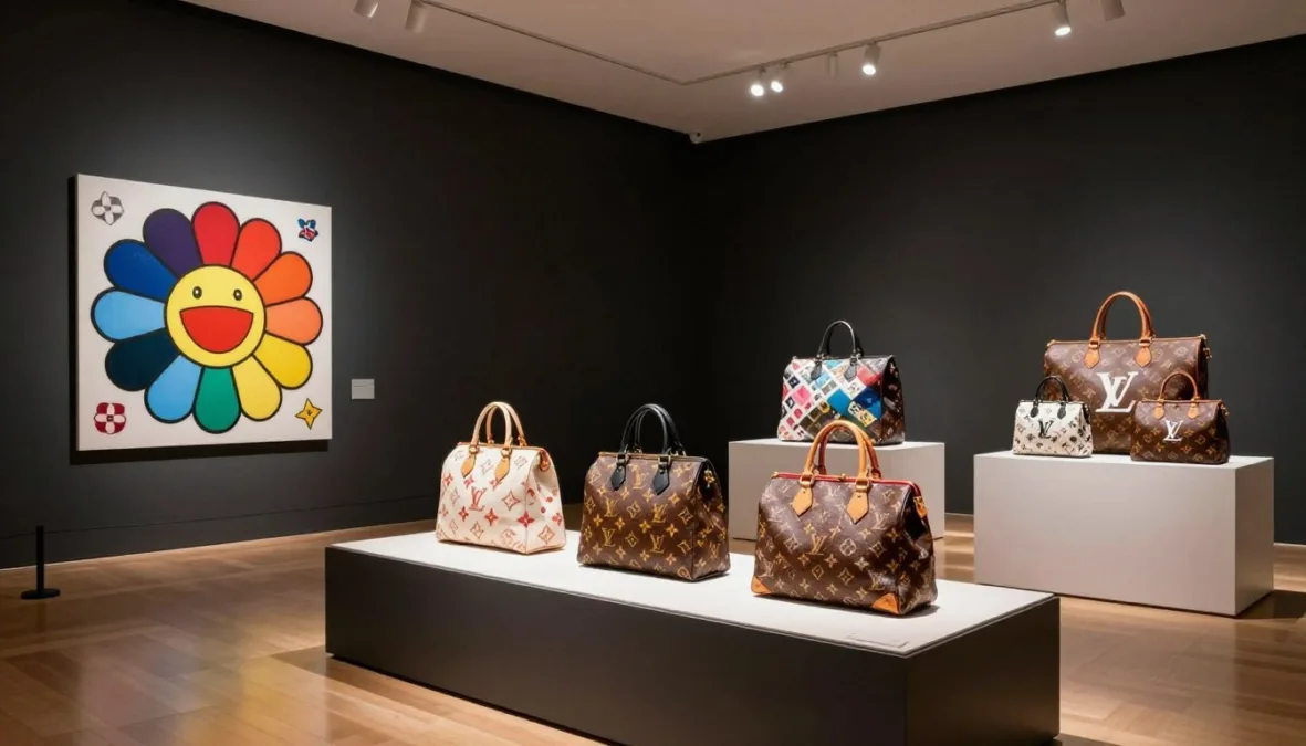 Louis Vuitton collaboration collection display