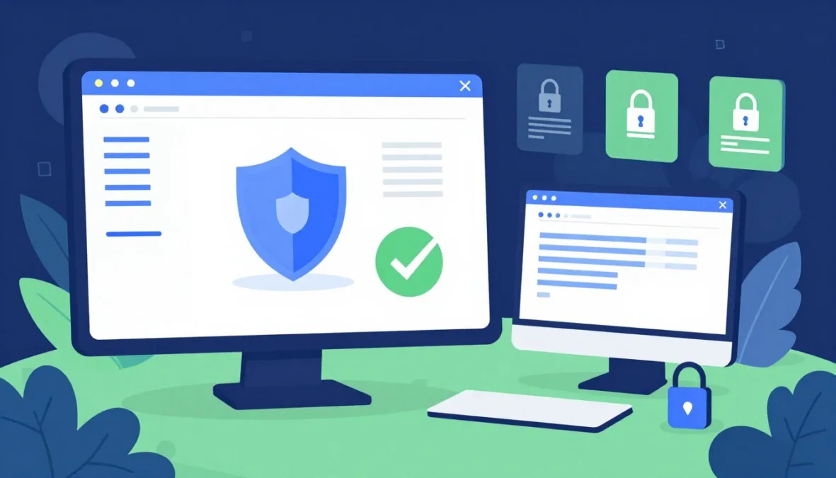 Malware protection showing antivirus scanning computer