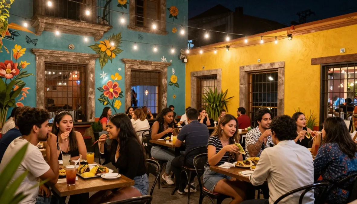 Mexico City vibrant nightlife and dating scene in trendy neighborhood