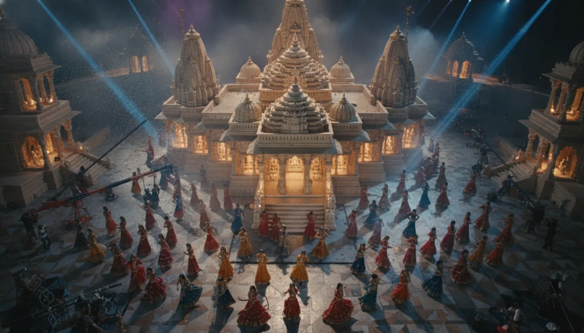 Naagin movie elaborate dance sequence set design