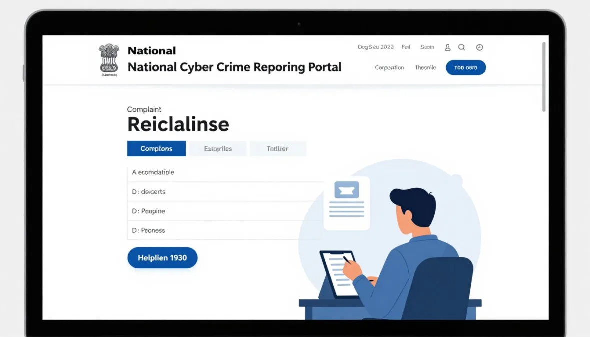 National Cyber Crime Reporting Portal interface