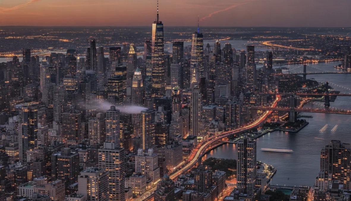 New York City skyline and urban culture