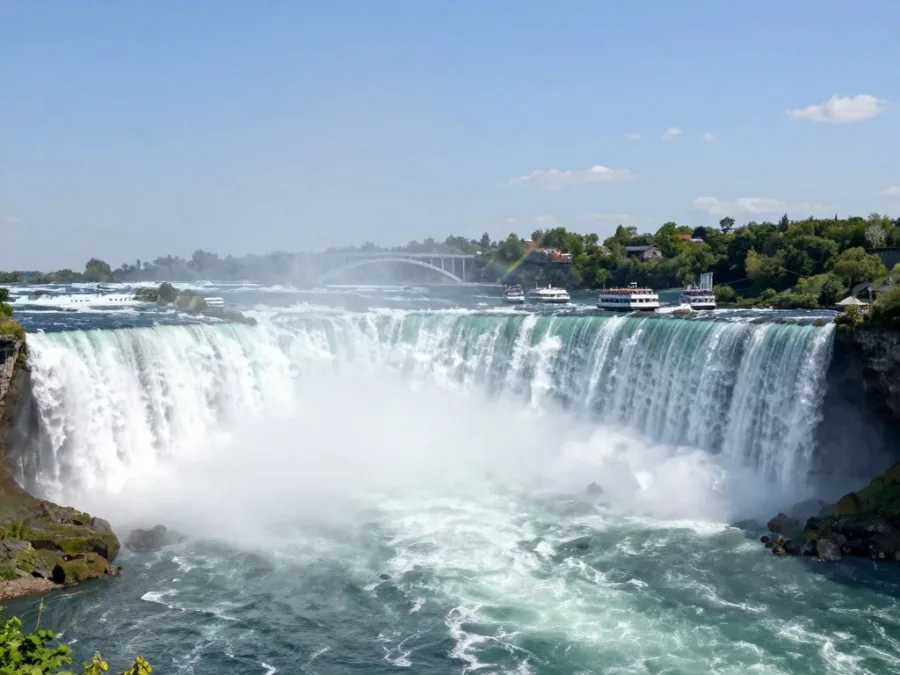 Niagara Falls on Canada-US border