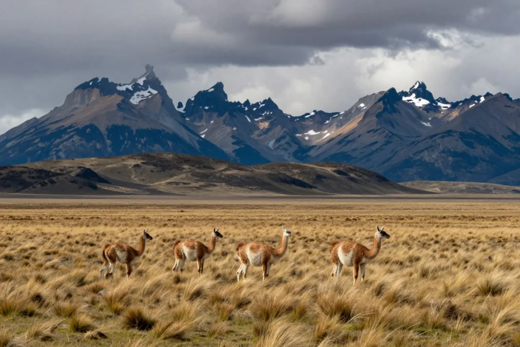Patagonian landscape near Argentina-Chile border